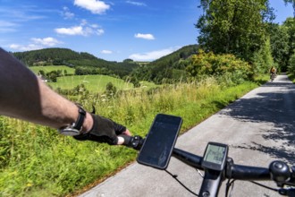 Sauerlandring cycle path, an 84 km long circular cycle path between the towns of Finnentrop,