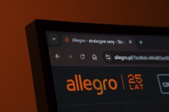 Dhaka, Bangladesh- 02 June 2025: Close-up of a computer screen displaying the Allegro web interface