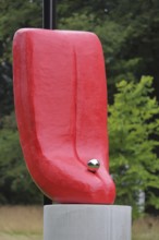 Sculpture Slip of the Tongue by Alexandra Bircken 2020, Blickachsen 14, modern art, tongue, tongue