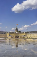 Karlsruhe Palace, former residence of the Margraves and Grand Dukes of Baden. Karlsruhe,