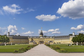 Karlsruhe Palace, former residence of the Margraves and Grand Dukes of Baden. Karlsruhe,