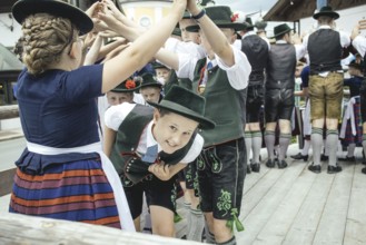 Traditional traditional costume anniversary of the Trachtenverein Schliersee Stamm 1888,