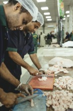 Market hall, section of camel butchers, Salalah, Dhofar, Oman