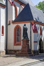 Luther monument by sculptor Paul Ernst, monument to the reformer Martin Luther at the church, St