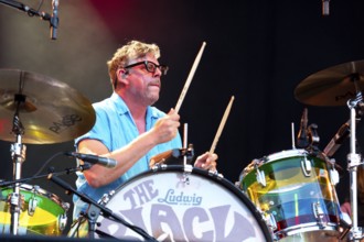 Patrick Carney, drummer, from THE BLACK KEYS live at the Zitadelle Spandau on 01.07.2025