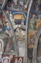 Cathedral cloister around 1370, the frescoes were painted from around 1390, Bressanone Cathedral,