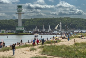 Windjammer Parade 2025 on the Kiel Fjord at the end of Kiel Week, tall ships, three-masters,