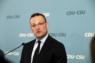 The Chairman of the CDU/CSU parliamentary group, Jens Spahn (CDU), and his deputy Alexander