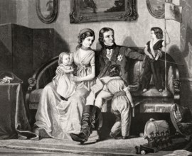 The royal couple with their children, Frederick William III, 1770-1840, king of Prussia and Louise