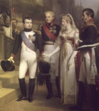 The Treaties of Tilsit, Napoleon, Alexander I of Russia, Queen Louise of Prussia, and Frederick
