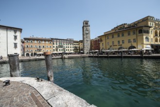 Limone, old town, harbour area, Lombardy, Italy