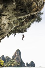 Climber, Tonsai Beach, Ao Nang, Krabi, Thailand