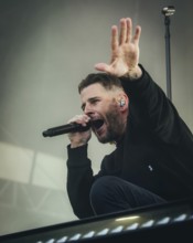 M. Shadows (Matthew Charles Sanders), singer of Avenged Sevenfold live at the Zitadelle Spandau in