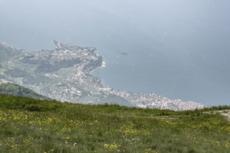 View of Lake Garda from Monte Baldo, Veneto, Italy