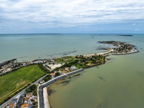 Fouras from a drone, Fouras-les-Bains, Charente-Maritime, Nouvelle-Aquitaine, France