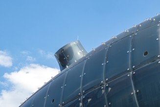 Architectural detail, Kunsthaus Graz building, Graz Art Museum, Austria
