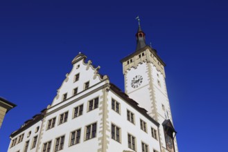 Grafeneckart, oldest part of the town hall, Würzburg, Lower Franconia, Bavaria, Germany