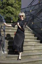 Katja Eichinger arriving at Charles Gounod's Roméo et Juliette after William Shakespeare at the