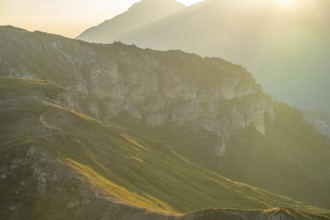 Sunrise in the Mountains at Hochalpenstraße, view from Fuscher Törl, Pinzgau, Salzburg, Austria