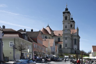 Basilica of St Alexander and Theodor, Ottobeuren Monastery, Ottobeuren, Unterallgäu, Bavaria,