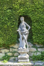 Italianate gardens designed by Harold Ainsworth Peto, Iford Manor, Wiltshire, England, UK