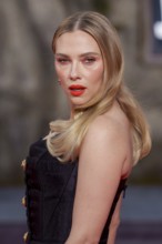Scarlett Johansson at the German premiere of the adventure film Jurassic World, the rebirth at
