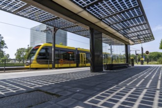 New bus and tram stops at Science Park Utrecht, Utrecht University, the stops have been redesigned,