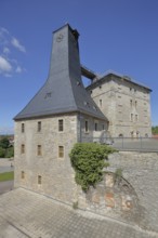 Historic Borlachturm and Witzlebenturm, landmark, museum, Bad Dürrenberg, Saxony-Anhalt, Germany