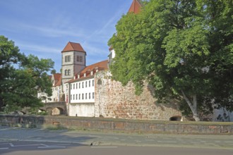 Moritzburg castle built in 1484 and art museum, Halle an der Saale, Saxony-Anhalt, Germany