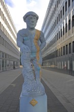 Hallescher Schweinehirt by Carsten Theumer 2023, modern art, sculpture, shepherd, shepherd with