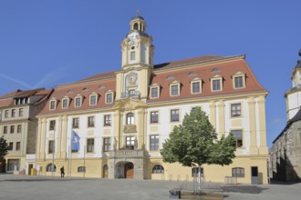 Baroque town hall, market square, Weißenfels, Saxony-Anhalt, Germany