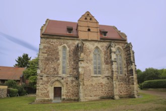 Gothic Templar chapel built around 1270, Mücheln, Wettin, Wettin-Löbejün, Lower Saale Valley,