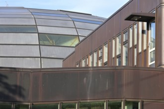 Parts of the Rostlaube and Silberlaube building complex at Freie Universität Berlin in Dahlem