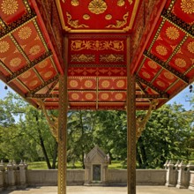 Thai-Sala 1, Thai pagoda in the spa gardens of Bad Homburg vor der Höhe, listed cultural monument,