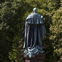 Monument to Kaiser Wilhelm I from behind by Fritz Gerth in the spa gardens of Bad Homburg vor der