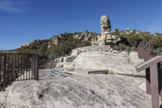 Hitchcock Pinnacle rock formation at the Windy Point Vista overlook along Mt. Lemmon Highway near
