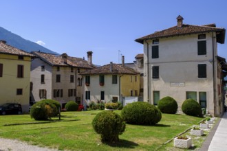 Piazza Filippo De Boni, Old Town, Feltre, Veneto, Italy