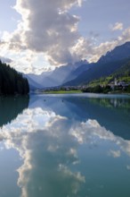 Reservoir, Lago di Santa Caterina, Auronzo di Cadore, Dolomites, Trentino, Italy