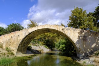 Preveli Bridge, over the river Megas Potamos, Crete, Greece