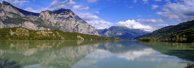 At Lago di Cavedine, behind Monte Casale, Sarca Valley, Trentino, Italy