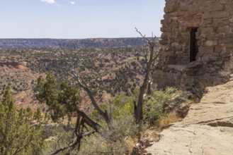 Scenic view from welcome center at Palo Duro Canyon State Park near Amarillo, Texas