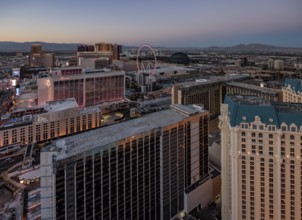 High Roller Observation Wheel and The Sphere in Las Vegas, Nevada