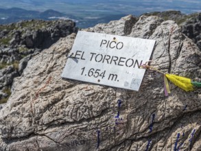 View from top of mt. El Torreon, pico el torreon, Sierra de Grazalema, Andalusia, Spain