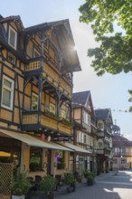 Half-timbered idyll of the old town of Bad Sooden, Allendorf, district Bad Sooden, townscape,