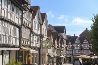 Half-timbered idyll of the old town of Bad Sooden, Allendorf, district Bad Sooden, townscape,