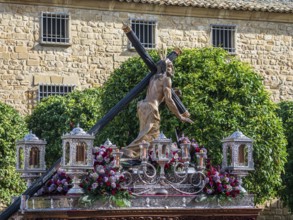 Semana santa procession, Plaza de Vazquez de Molin, holy week before easter, Ubeda, Unesco heritage