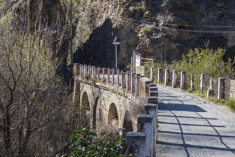 Tranvía de Sierra Nevada, former railroad track, leading to the trail Vereda de la Estrella, Sierra