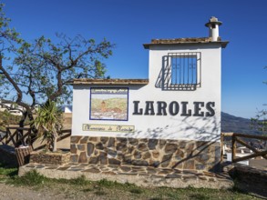 Village Laroles, one of the whitewashed villages on the slopes of the Sierra Nevada, Andalusia,