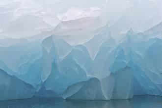 Detailed view of the ice, Monacobreen glacier, Liefdefjorden fjord, Spitsbergen, Svalbard Islands,