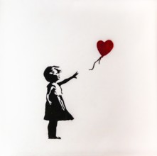 Banksy - Girl with Balloon, symbol of fragility, indebtedness, dreams, hope and love, 2003,